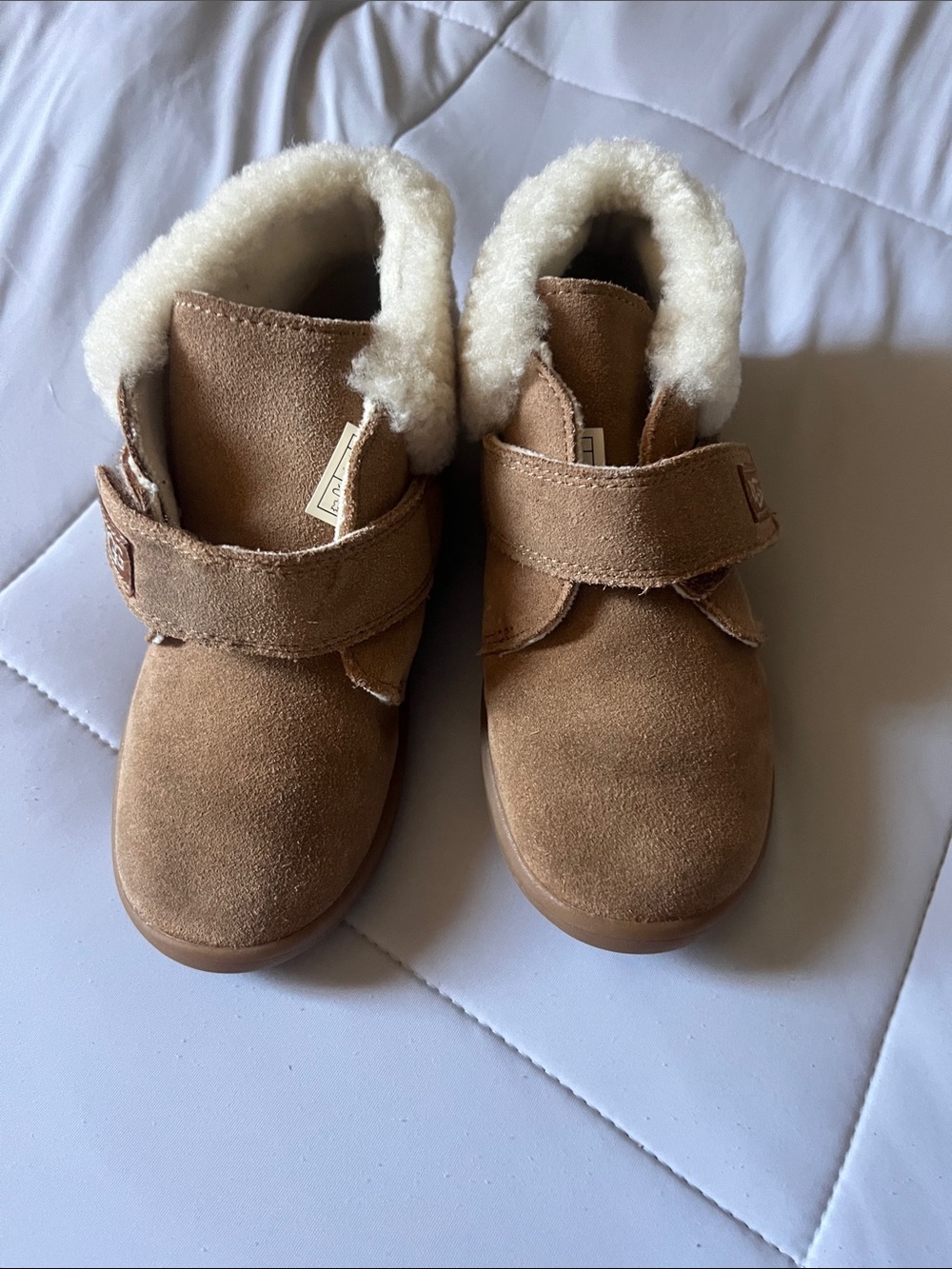 UGG Kids Chestnut Brown Shearling-Lined Boots